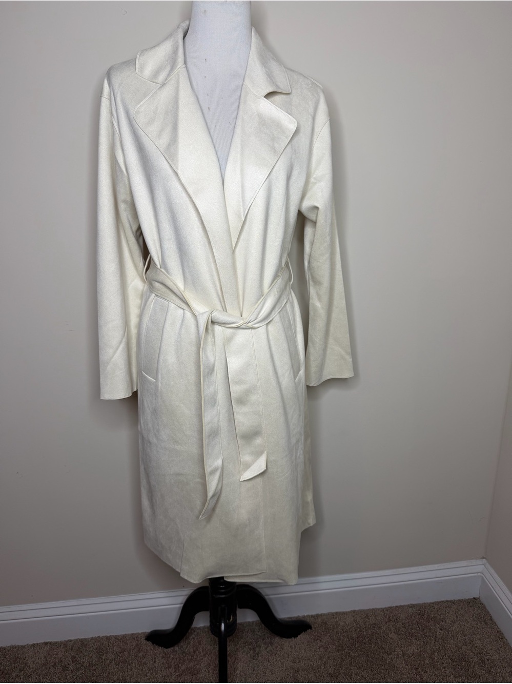 LuLaRoe Moleskin side trench coat